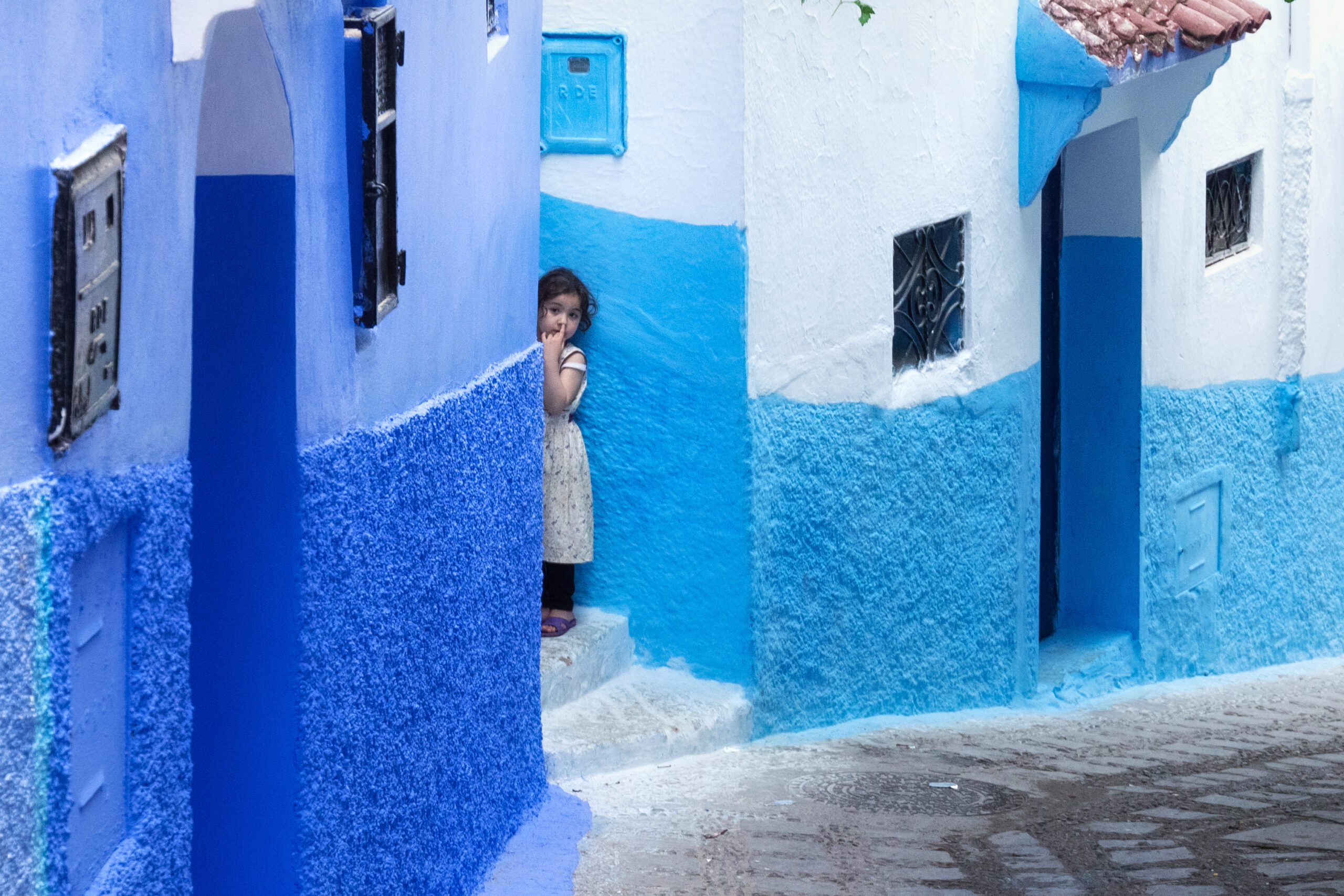 Chefchaouen,,Morocco,-,May,28,,2017:,Unknown,Young,Girl,In