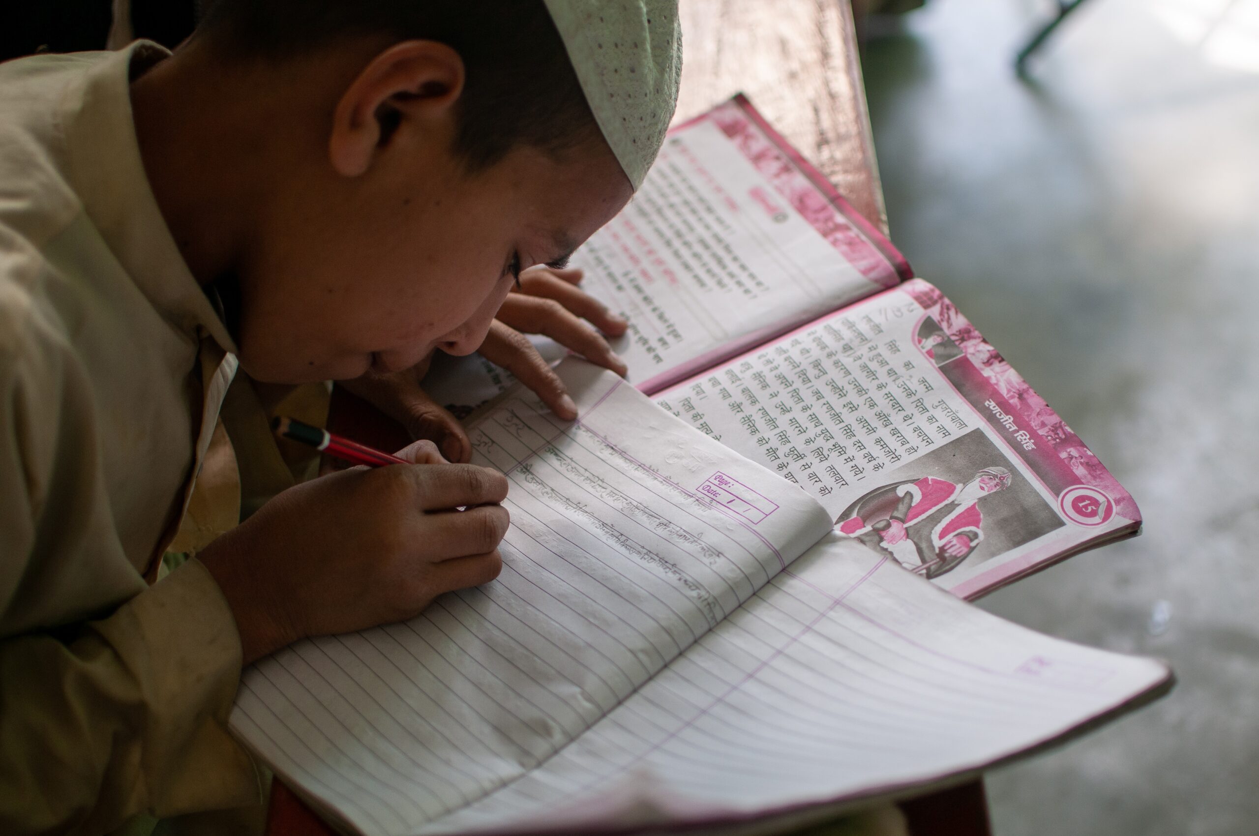 Meerut,,Uttar,Pradesh,,India-,March,15,2013:,Muslim,Student,Learning